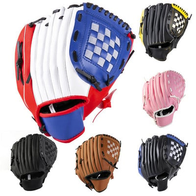 1Pcs Baseball Gloves Softball Practice Equipment Size 9.5/10.5/11.5/12.5 Left Hand For Kids/Adults Man Woman Outdoor Training
