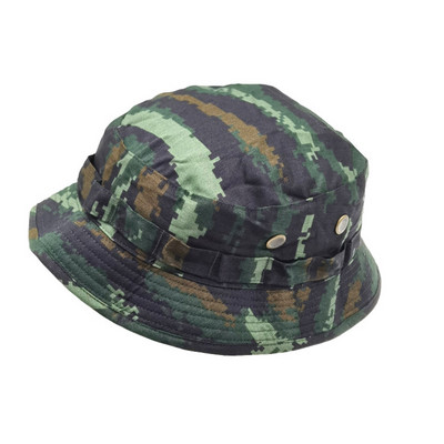 Välispäikesevari veekindel kulumiskindel hingav taktika Benny Hat sõjaline versioon Lühikese äärega kamuflaaž ümara äärega Fisher