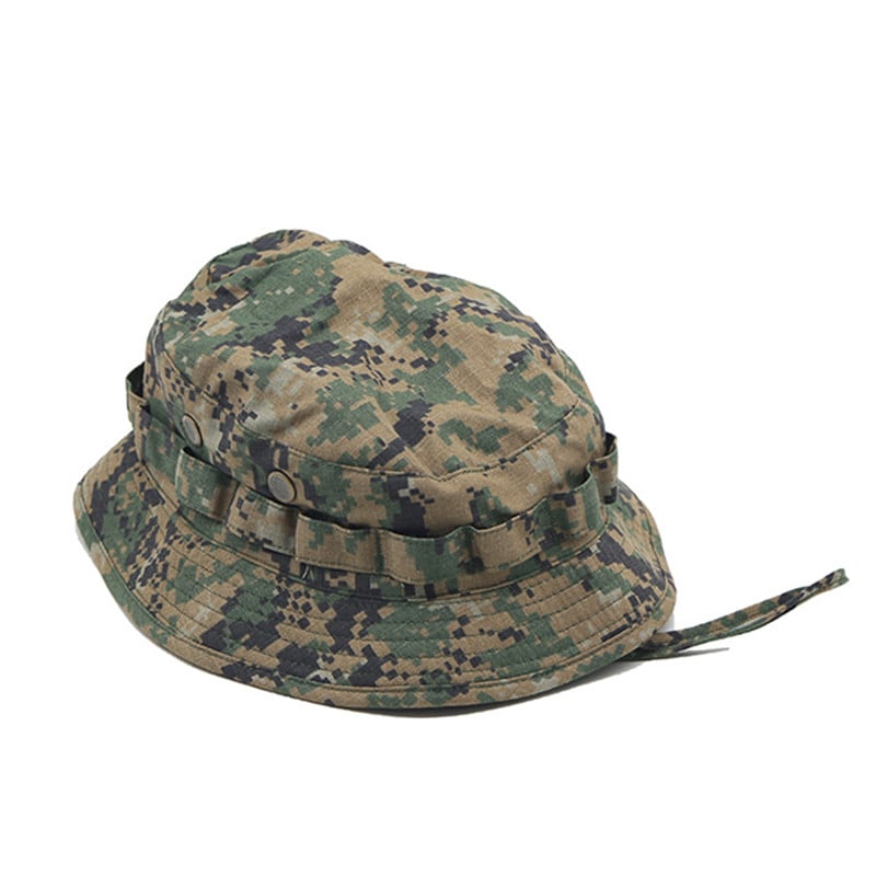 Välispäikesevari veekindel kulumiskindel hingav taktika Benny Hat sõjaline versioon Lühikese äärega kamuflaaž ümara äärega Fisher