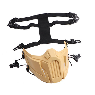 Jahitaktikaline poolmask Pehme eemaldatav hingav põrutuskindel kaitsev suukaitse Sporditarvikud