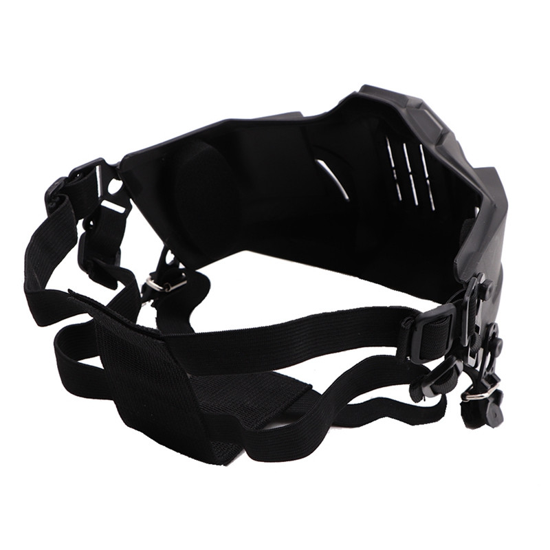 Jahitaktikaline poolmask Pehme eemaldatav hingav põrutuskindel kaitsev suukaitse Sporditarvikud