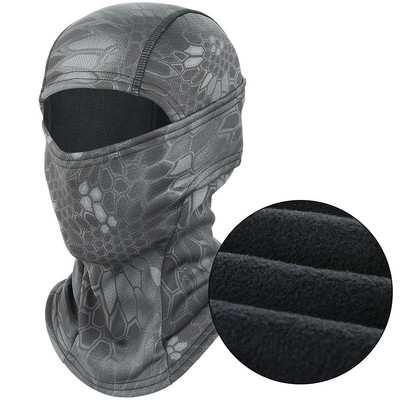 Talvine soojem fliis Taktikaline Balaclava kogu näomask Suusad Paintpall Jooksmine Jaht Matkamine Jalgrattasõit Sport Lumelaud Sall Mehed