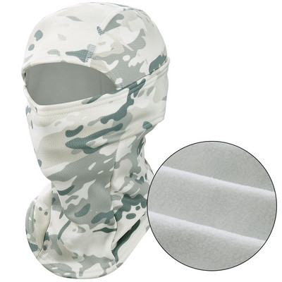 Talvine soojem fliis Taktikaline Balaclava kogu näomask Suusad Paintpall Jooksmine Jaht Matkamine Jalgrattasõit Sport Lumelaud Sall Mehed