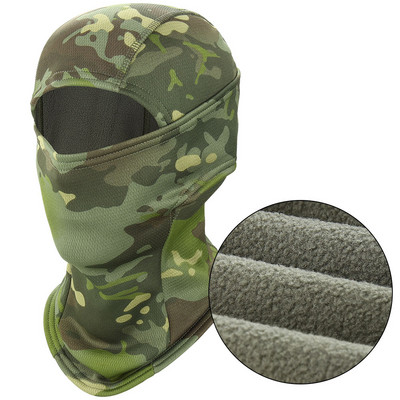Talvine soojem fliis Taktikaline Balaclava kogu näomask Suusad Paintpall Jooksmine Jaht Matkamine Jalgrattasõit Sport Lumelaud Sall Mehed