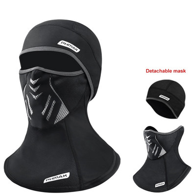 Mască de schi iarnă Căciulă de ciclism Lână termică Menține cald Rezistent la vânt Ciclism Mască de față Balaclava Schi Pescuit Patinaj Pălărie Căciulă