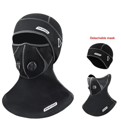 Mască de schi iarnă Căciulă de ciclism Lână termică Menține cald Rezistent la vânt Ciclism Mască de față Balaclava Schi Pescuit Patinaj Pălărie Căciulă
