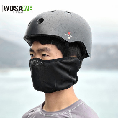Winter Warmer Ποδηλασία με μάσκα μισού προσώπου Βόλτα με μάσκα για τρέξιμο Κασκόλ προθέρμανσης Fleece Κάλυμμα κεφαλής ποδηλάτου Bandana Sports Fishing Mask