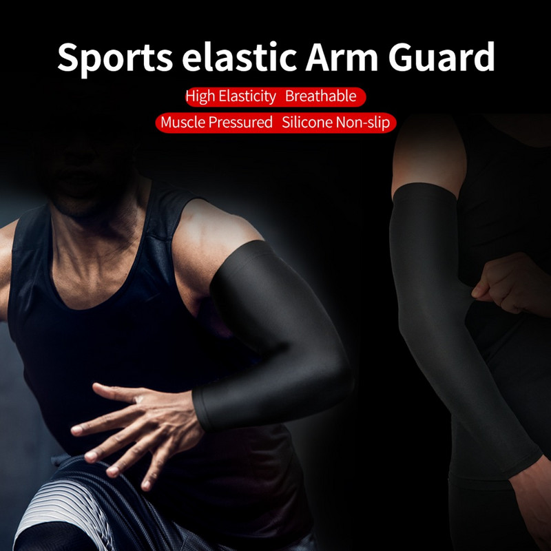 Femei, bărbați, adolescenți, baschet, mâneci pentru braț, alergare, bicicletă, camping, drumeții, manșete, coate, încălzitoare de brațe, siguranță sportivă, logo personalizat
