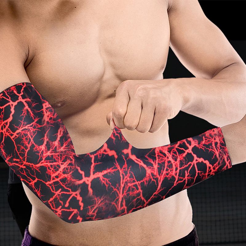 1vnt. Kvėpuojantis greitai džiūstantis UV apsauga, bėgimo rankovės, rankovės, krepšinio alkūnės, kūno rengybos porankiai, sportiniai dviračių rankų šildytuvai