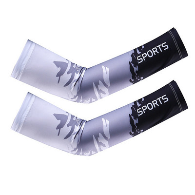 1 Paar Cool Men Sport Jalgrattasõit Jooksmine Jalgrattapüük UV päikesekaitse Manseti kate Kaitse Käevarrukas Rattakäte soojendajad Varrukad