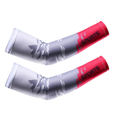 1 Paar Cool Men Sport Jalgrattasõit Jooksmine Jalgrattapüük UV päikesekaitse Manseti kate Kaitse Käevarrukas Rattakäte soojendajad Varrukad