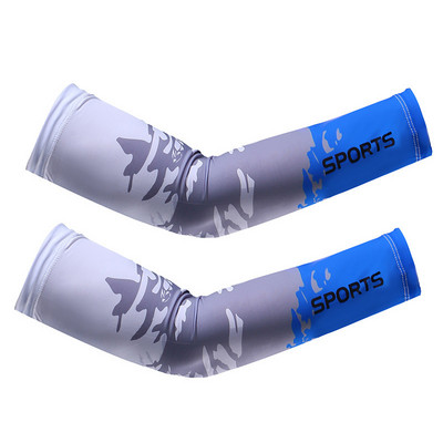 1 Paar Cool Men Sport Jalgrattasõit Jooksmine Jalgrattapüük UV päikesekaitse Manseti kate Kaitse Käevarrukas Rattakäte soojendajad Varrukad