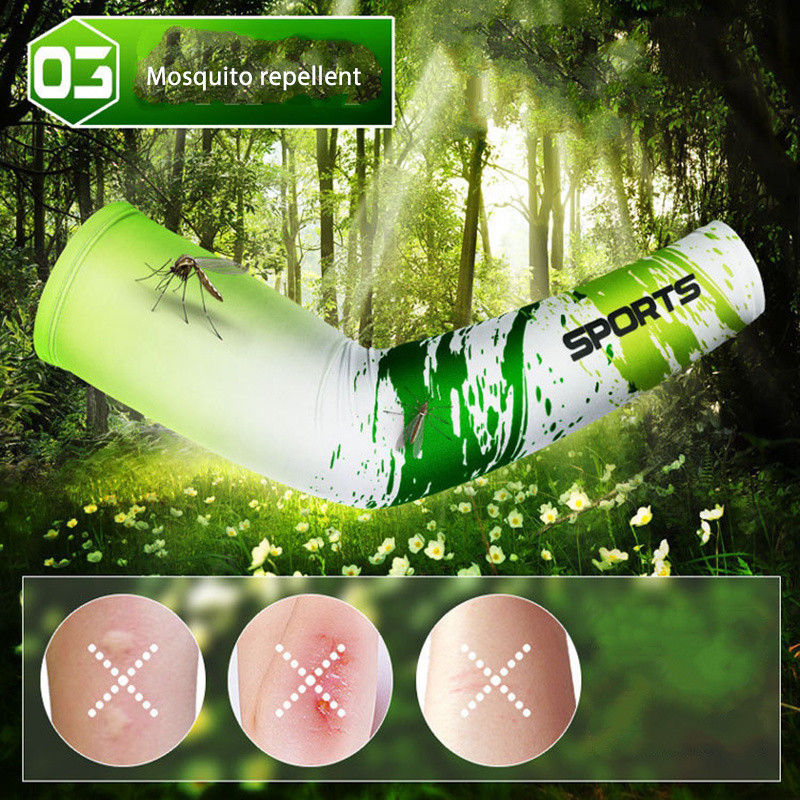 1 Paar Cool Men Sport Jalgrattasõit Jooksmine Jalgrattapüük UV päikesekaitse Manseti kate Kaitse Käevarrukas Rattakäte soojendajad Varrukad