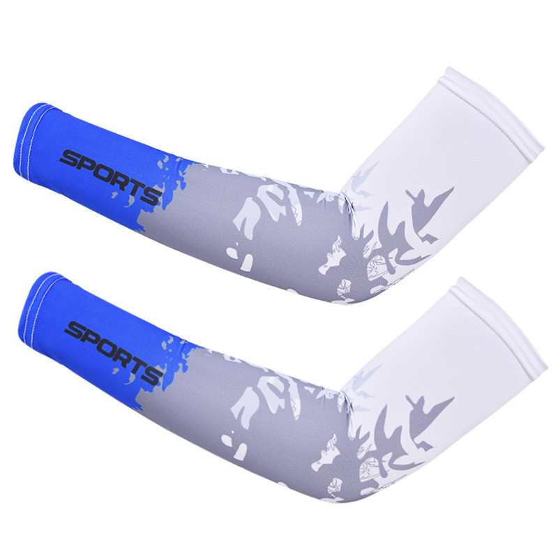 1 Paar Cool Men Sport Jalgrattasõit Jooksmine Jalgrattapüük UV päikesekaitse Manseti kate Kaitse Käevarrukas Rattakäte soojendajad Varrukad