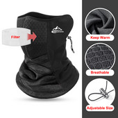 Talvine rattasõidu näomask filtritega PM2.5 saastevastane rattasõidu poolmask Fliisist soe tuulekindel hingav välismask
