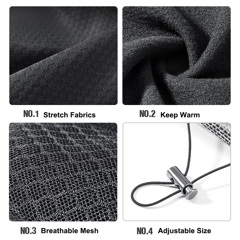 Talvine rattasõidu näomask filtritega PM2.5 saastevastane rattasõidu poolmask Fliisist soe tuulekindel hingav välismask