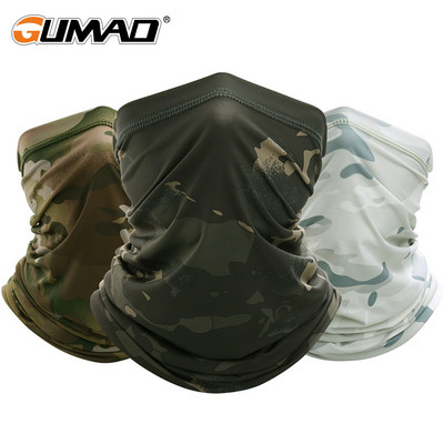 Army Tactical Bandana Military Face Head Tube Scarf Skin Friendly Mask Smooth Hiking Cycling Running Neck Gaiter Cover Warm Men