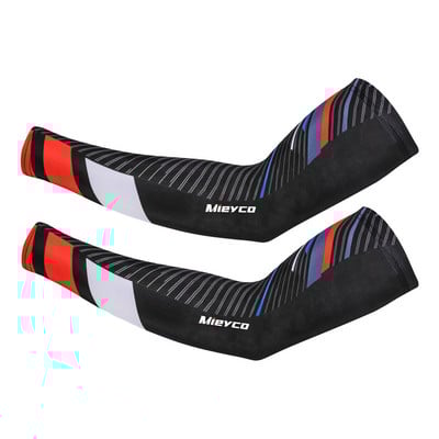 1 perechi Încălzitor de brațe unisex, protecție UV, sport, alergare, bicicletă, ciclism, baschet, volei, golf, cot, mâneci pentru braț.