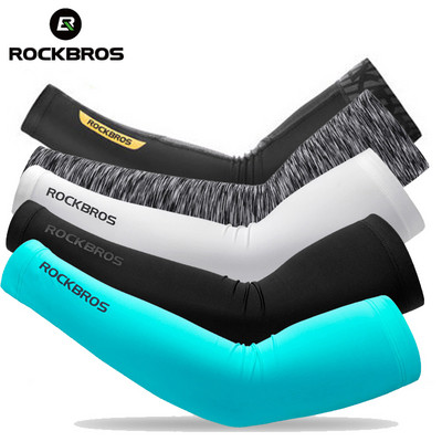 ROCKBROS Ice Fabric Велосипедни ръкави Running Camping Arm Warmers Баскетболен ръкав Running Arm Sleeve Предпазна екипировка за летни спортове