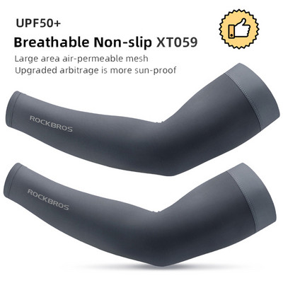 ROCKBROS Ice Fabric Jalgrattavarrukad Jooksu Käte soojendajad Korvpalli Varrukad Jooksuvarrukad Suvised Spordi Turvavarustus