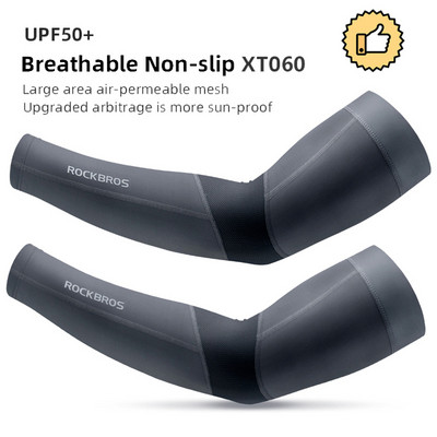 ROCKBROS Ice Fabric Jalgrattavarrukad Jooksu Käte soojendajad Korvpalli Varrukad Jooksuvarrukad Suvised Spordi Turvavarustus