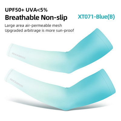 ROCKBROS Ice Fabric Jalgrattavarrukad Jooksu Käte soojendajad Korvpalli Varrukad Jooksuvarrukad Suvised Spordi Turvavarustus