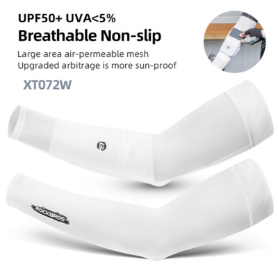 ROCKBROS Ice Fabric Jalgrattavarrukad Jooksu Käte soojendajad Korvpalli Varrukad Jooksuvarrukad Suvised Spordi Turvavarustus