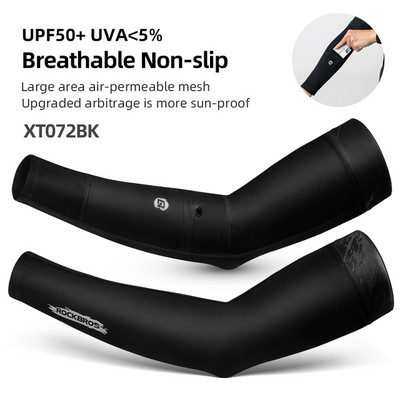 ROCKBROS Ice Fabric Jalgrattavarrukad Jooksu Käte soojendajad Korvpalli Varrukad Jooksuvarrukad Suvised Spordi Turvavarustus