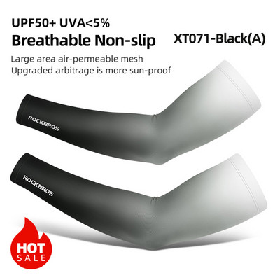 ROCKBROS Ice Fabric Jalgrattavarrukad Jooksu Käte soojendajad Korvpalli Varrukad Jooksuvarrukad Suvised Spordi Turvavarustus