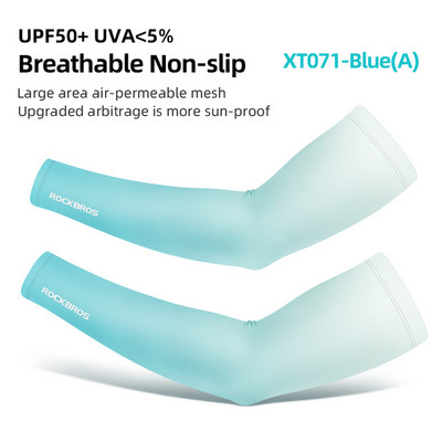 ROCKBROS Ice Fabric Jalgrattavarrukad Jooksu Käte soojendajad Korvpalli Varrukad Jooksuvarrukad Suvised Spordi Turvavarustus