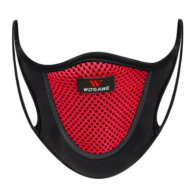 WOSAWE Breathable Cycling FaceMasks City Riding Sports Dustproof Mouth Full Cover Shield Mesh Filter Dust Training Face Mask