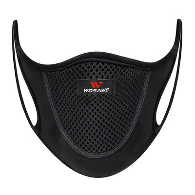 WOSAWE Breathable Cycling FaceMasks City Riding Sports Dustproof Mouth Full Cover Shield Mesh Filter Dust Training Face Mask
