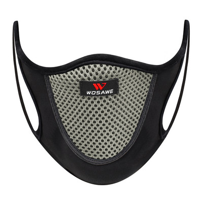 WOSAWE Breathable Cycling FaceMasks City Riding Sports Dustproof Mouth Full Cover Shield Mesh Filter Dust Training Face Mask