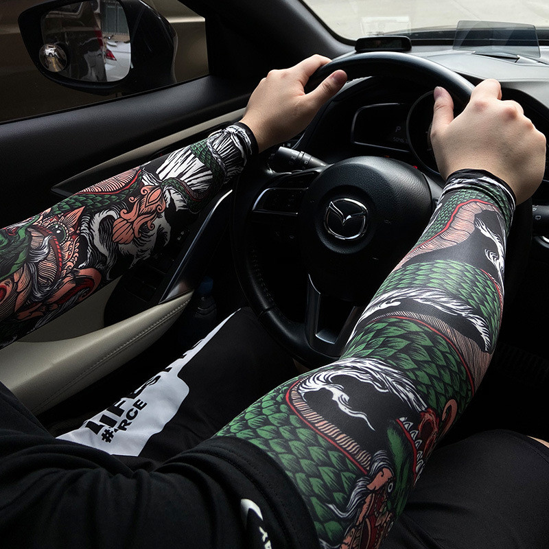 1 pora ledo šilko kvėpuojanti UV apsauga bėgimo rankovės didelio dydžio sportinio kūno rengybos krepšinio dviračių rankos šildytuvai rankogalių užvalkalai