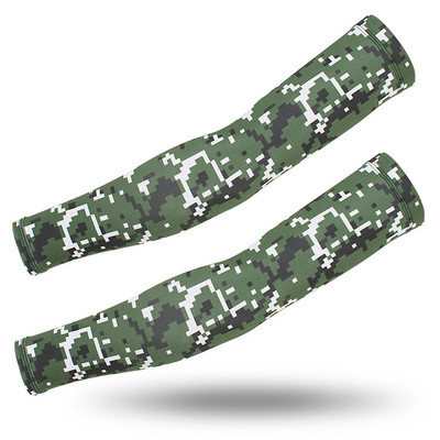 2020 Sun Cycling kar hüvely Melegítők Lélegző Gyorsan Száraz UV védelem Camo Arm Sleeve Lycra Running Camping Golf Karvédők