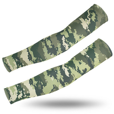 2020 Sun Cycling kar hüvely Melegítők Lélegző Gyorsan Száraz UV védelem Camo Arm Sleeve Lycra Running Camping Golf Karvédők