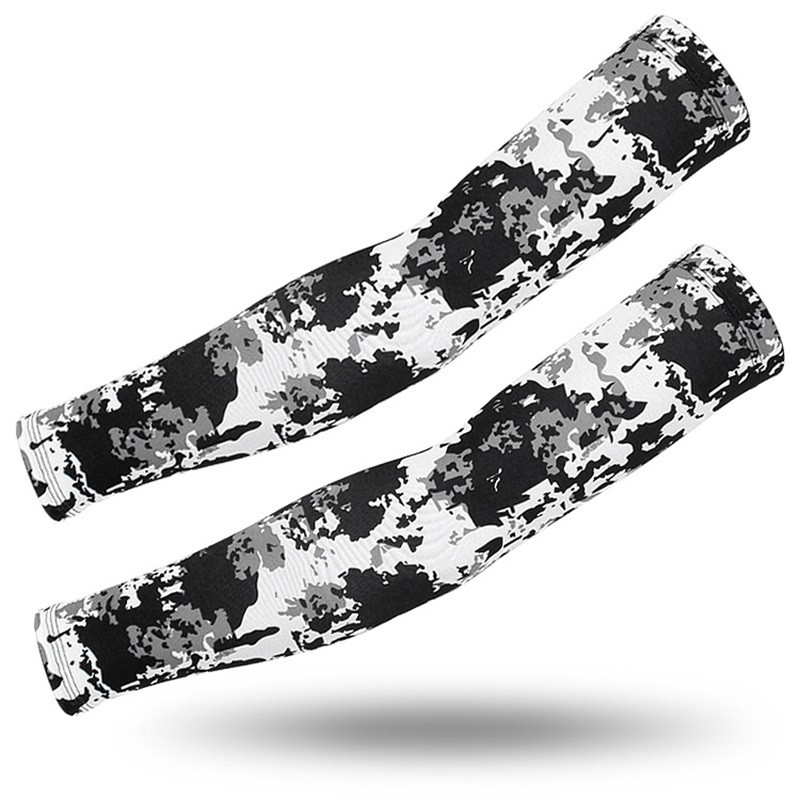 2020 Sun Cycling kar hüvely Melegítők Lélegző Gyorsan Száraz UV védelem Camo Arm Sleeve Lycra Running Camping Golf Karvédők