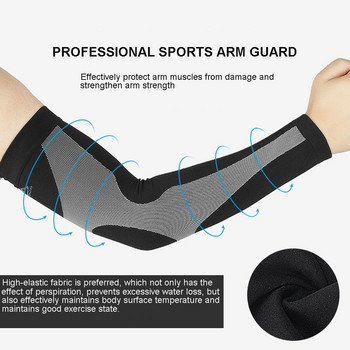 Loogdeel 1 чифт дишаща UV защита Ръкави за бягане Фитнес Баскетбол Налакътници Спорт Колоездене На открито Нагреватели за ръце