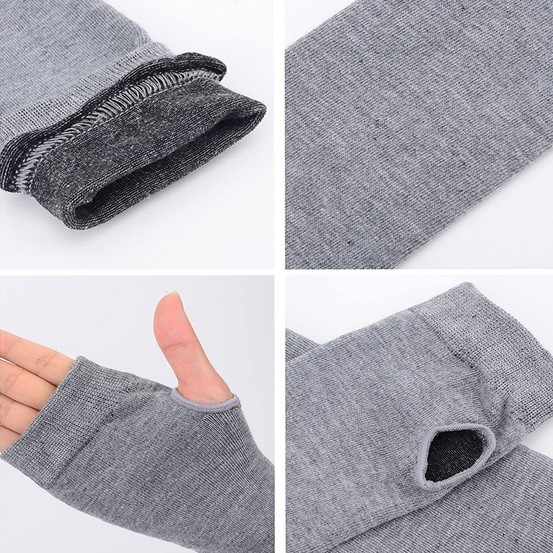 Ride Force 1 paar pikad sõrmedeta kindad kootud käsivarre soojendaja pöidla auk venivad kindad varrukad jõulujooksu rattasõidu kaitse