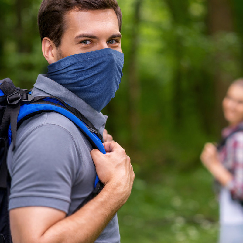 Bandană de vară Anti-UV Ciclism Mască de protecție pentru față Respirabilă Gât rece Gât elastic Alergare Drumeții Ciclism Tub eșarfă Bărbați Femei