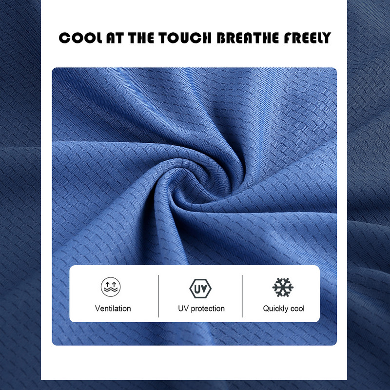 Bandană de vară Anti-UV Ciclism Mască de protecție pentru față Respirabilă Gât rece Gât elastic Alergare Drumeții Ciclism Tub eșarfă Bărbați Femei