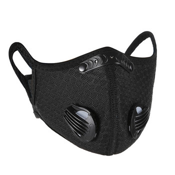 PM2.5 Face Masks Cycling Anti-fog Mouth Mask with Valved Respirator for Children Kids Valve Cycling Camp Filtro ύφασμα pm25