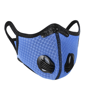 PM2.5 Маски за лице Велосипедна маска против замъгляване на устата с вентилиран респиратор за деца Деца Valve Cycling Camp Filtro pm25 плат