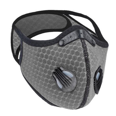 PM2.5 Arcmaszkok Kerékpáros páramentes szájmaszk szelepes légzésvédővel gyerekeknek Kids Valve Cycling Camp Filtro pm25 szövet