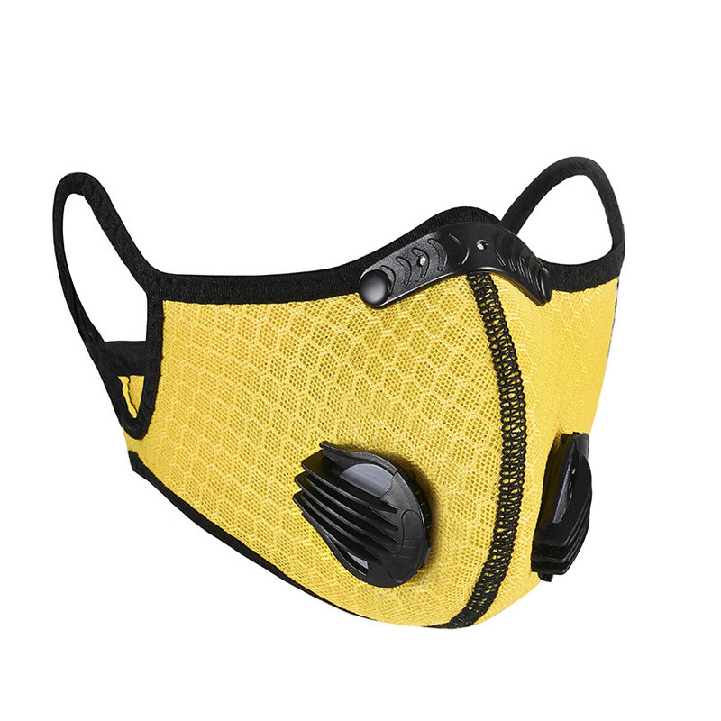 PM2.5 Arcmaszkok Kerékpáros páramentes szájmaszk szelepes légzésvédővel gyerekeknek Kids Valve Cycling Camp Filtro pm25 szövet