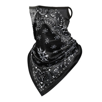 Mătase de gheață Drumeții Ciclism Articole pentru cap de vară Mască pentru jumătate de față Buff Bandana Ureche suspendată Esarfă sport pentru bărbați și femei