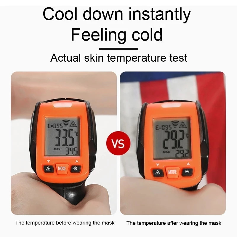 Ice Silk Žygio dviračių galvos apdangalai Vasarinė Pusė veido kaukė Buffe Bandana Kabantis ausimis Sportinis Šalikas Vyrams Moterims