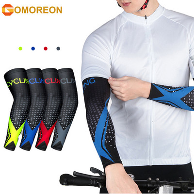 GOMOREON 1 чифт охлаждащи ръкави за ръце за мъже, жени UV слънцезащита, спортни татуировки, ръкави за спорт, колоездене, бягане, баскетбол