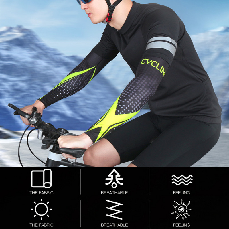 GOMOREON 1 pereche de mâneci de răcire pentru bărbați, femei, protecție solară UV, mâneci pentru tatuaj sport, pentru sport, ciclism, alergare, baschet