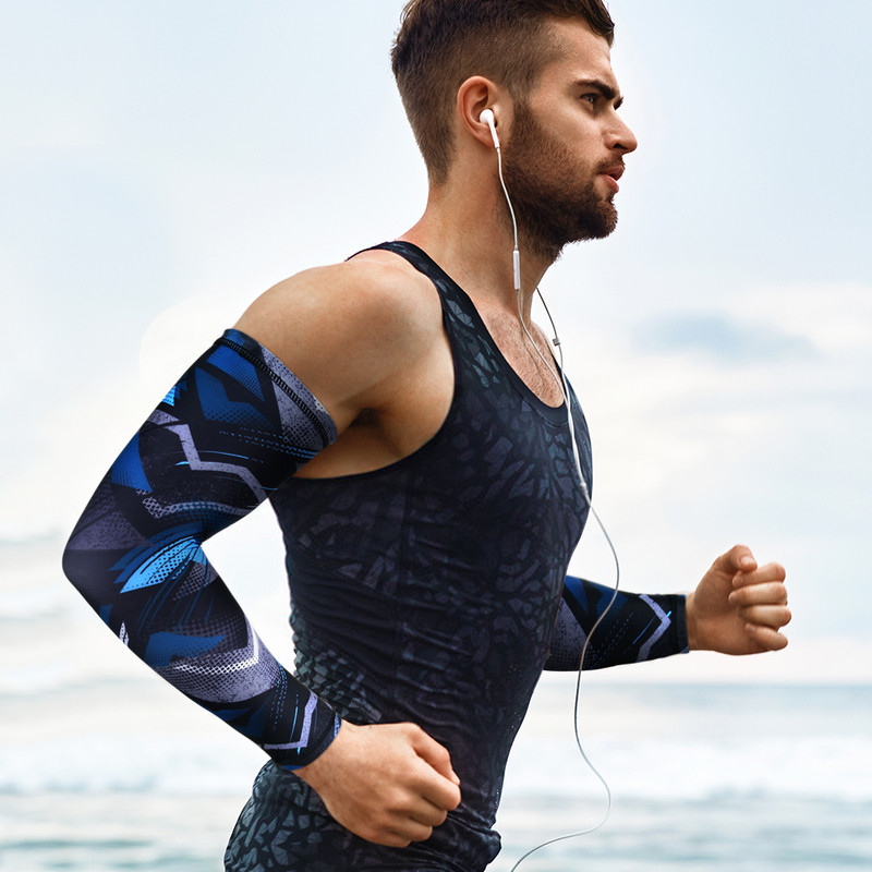 1 par rashladnih navlaka za rukave za ruke Biciklizam Trčanje UV Zaštita od sunca Na otvorenom Košarka Fitnes Sport Grijači za ruke Muškarci Žene